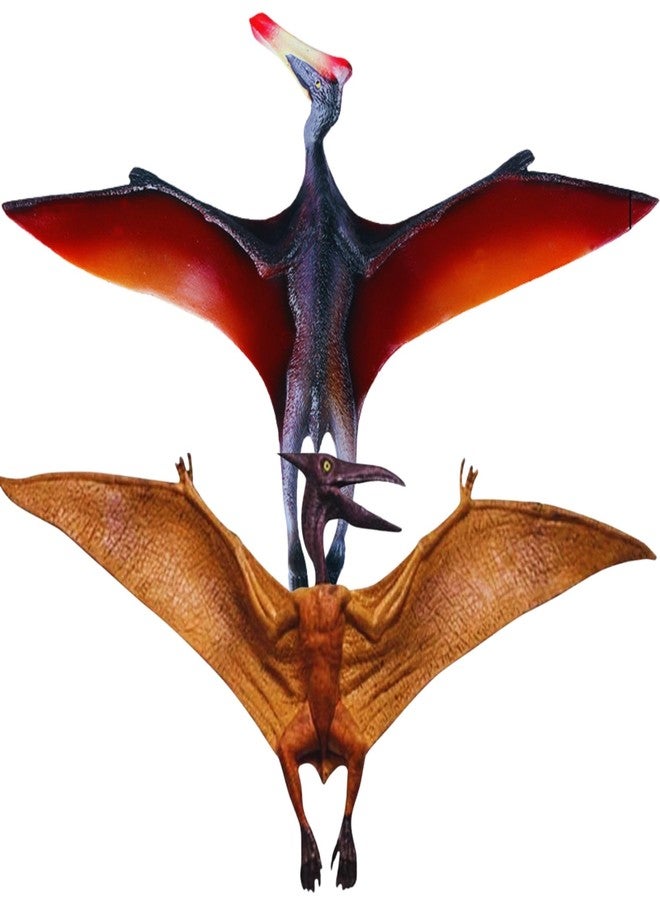 Mallexo مجموعة مجسمات ديناصورات ما قبل التاريخ من ماليكسو للأطفال من عمر 3 سنوات فما فوق | قطعتان من مجسمات ديناصورات بتروصور، حيوانات برية، مخلوقات الغابة، مجموعة لعب نموذجية للأولاد والبنات، هدية عيد ميلاد للأطفال، قطعة ديكور - Image 1